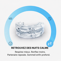 Orthèse anti-ronflement et apnée du sommeil ajustable CalmNox - respirez mieux ronflez moins - partenaire reposée - sommeil enfin profond