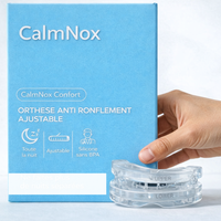Boîte et orthèse anti-ronflement ajustable CalmNox Confort - silicone sans BPA - ajustable - toute la nuit - fin des nuits séparées